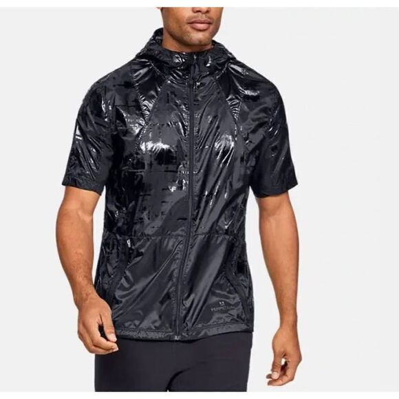 NWT Under Armour Perpetual Short Sleeve Windbreaker Jacket sz L - Picture 1 of 8
